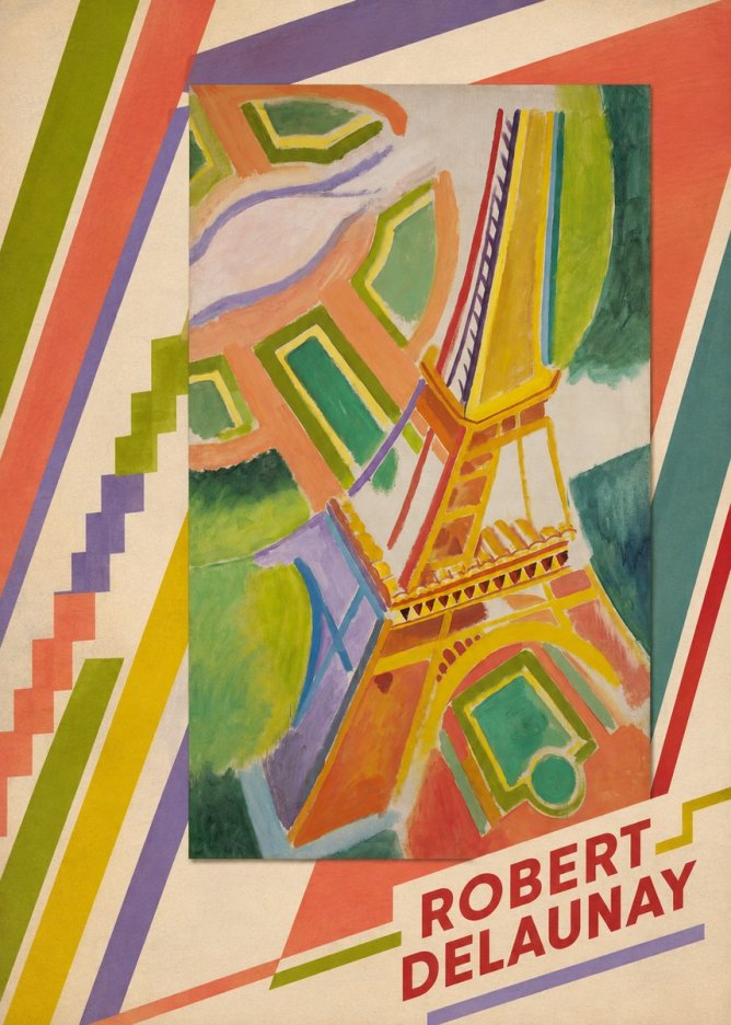 Robert Delaunay Tour Eiffel No5 - Affiche