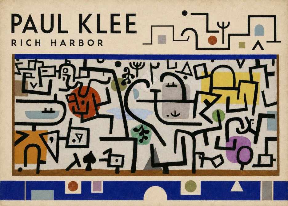 Paul Klee Rich Harbor No4 - Affiche
