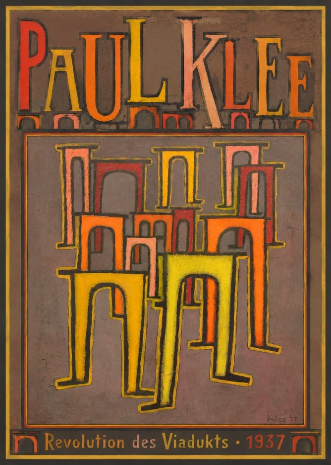 Paul Klee Revolution Des Viadukts No5 - Affiche