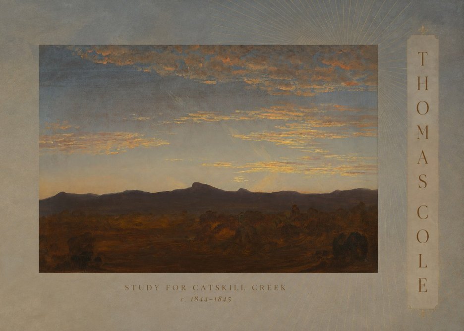 Thomas Cole Study for Catskill Creek I No3 - Affiche
