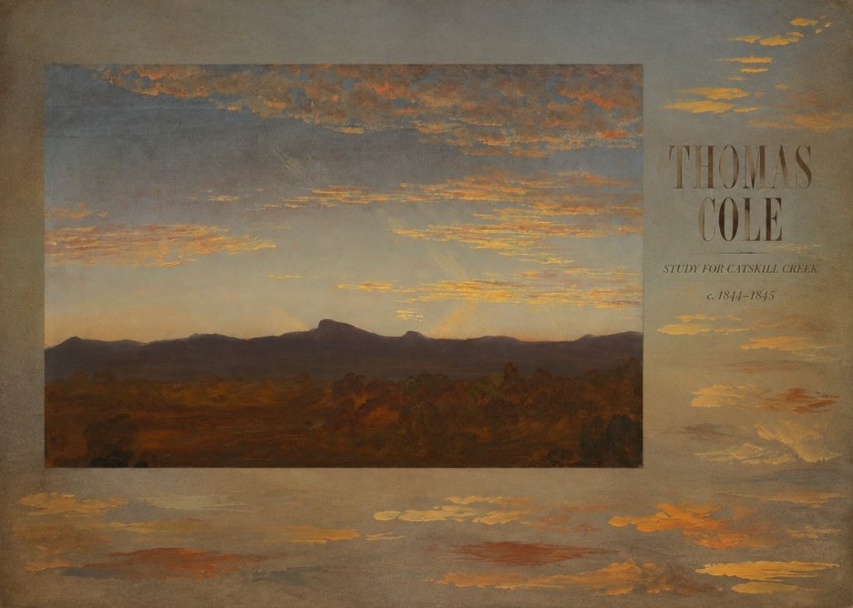 Thomas Cole Study for Catskill Creek I No5 - Affiche