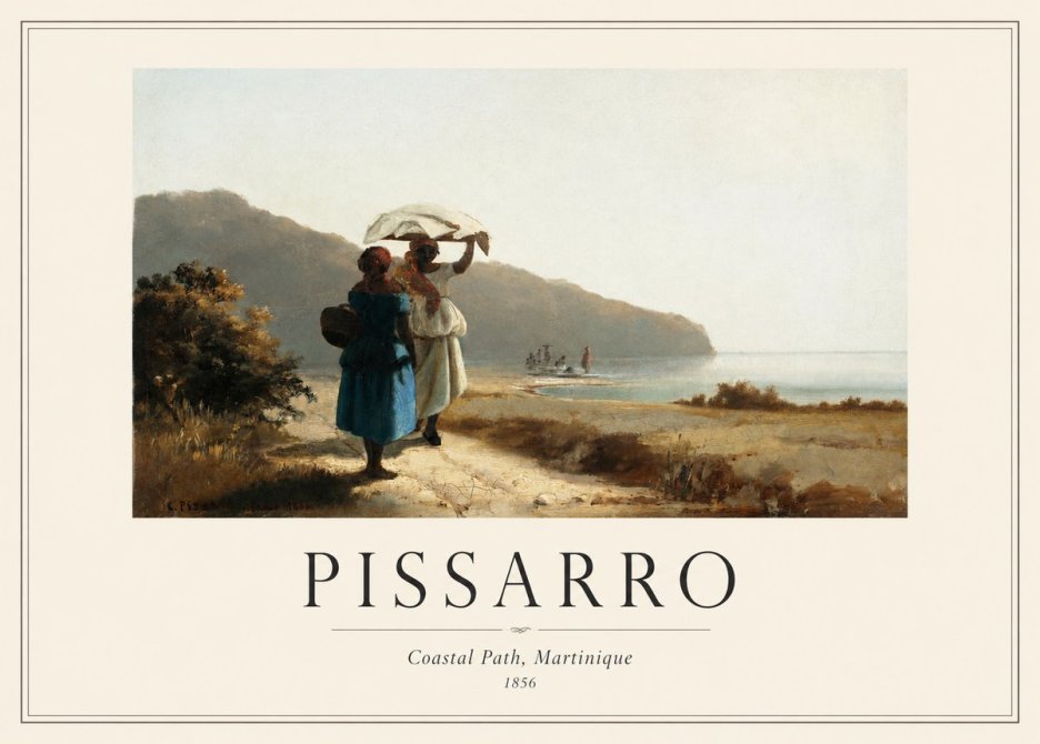 Pissarro Coastal Path, Martinique No1 - Affiche