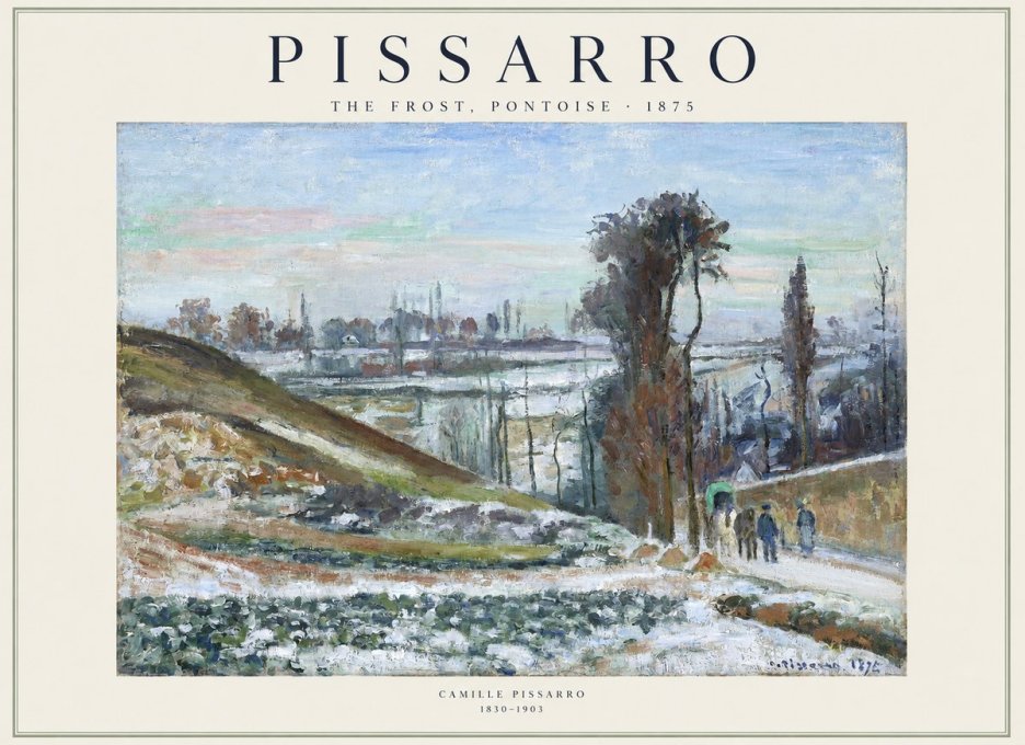 Pissarro The Frost, Pontoise No1 - Affiche