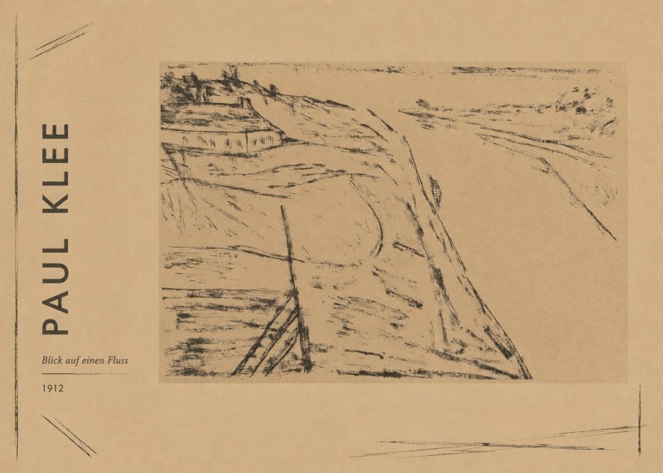 Paul Klee Blick Auf Einen Fluss No2 - Affiche
