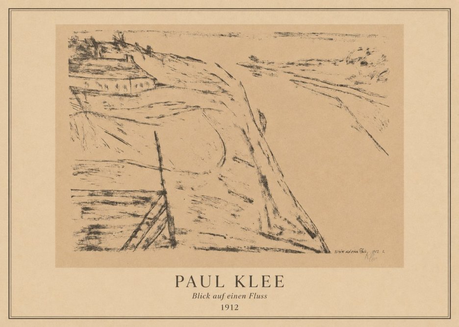 Paul Klee Blick Auf Einen Fluss No4 - Affiche