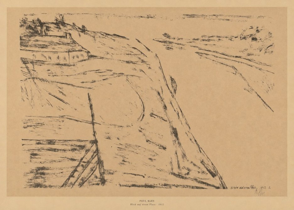 Paul Klee Blick Auf Einen Fluss No6 - Affiche