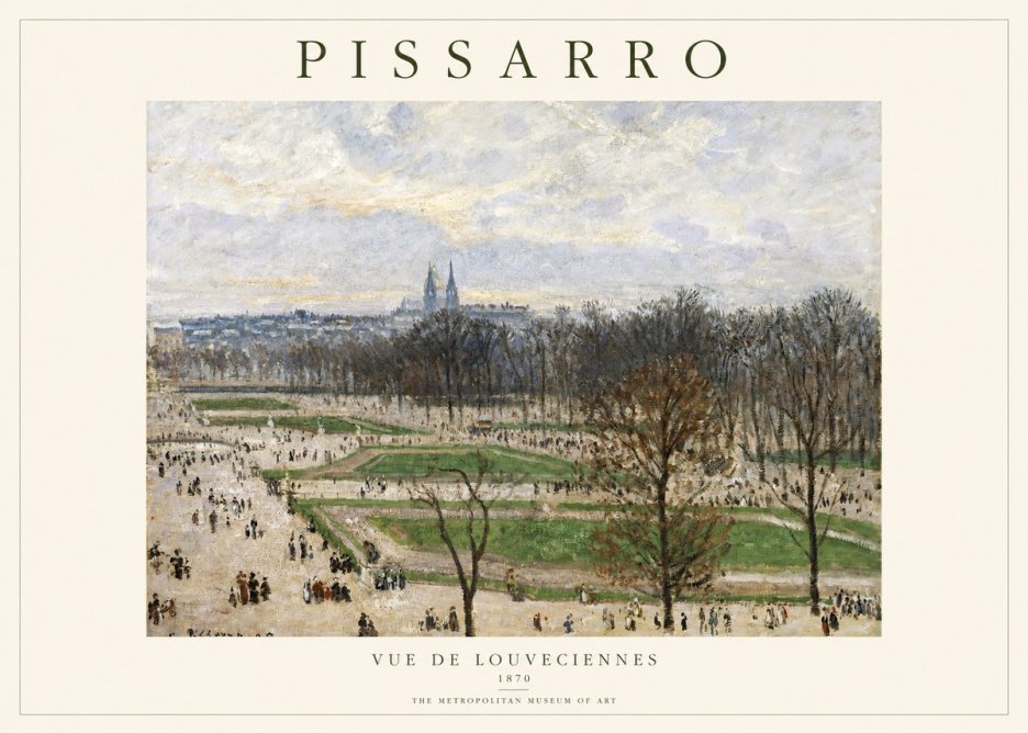 Pissarro The Tuileries Garden, Paris No2 - Affiche