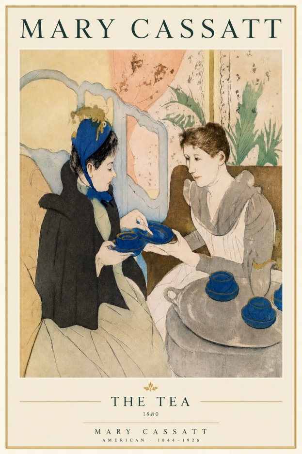 Mary Cassatt The Tea No3 - Affiche
