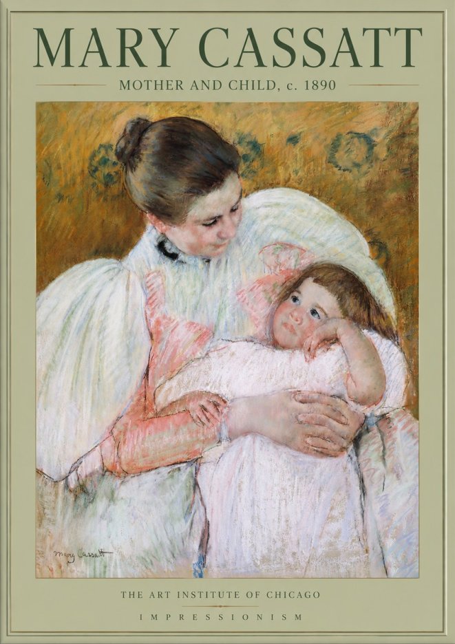 Mary Cassatt Mother and Child VI No2 - Affiche