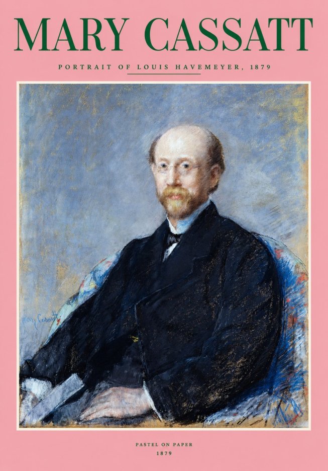 Mary Cassatt Portrait of Louis Havemeyer No2 - Affiche