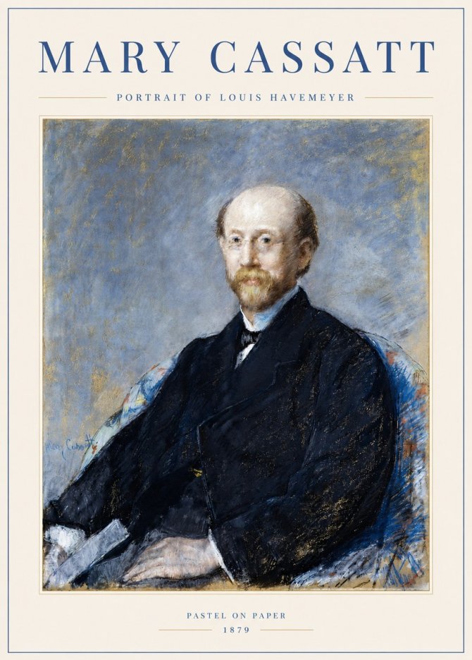 Mary Cassatt Portrait of Louis Havemeyer No3 - Affiche