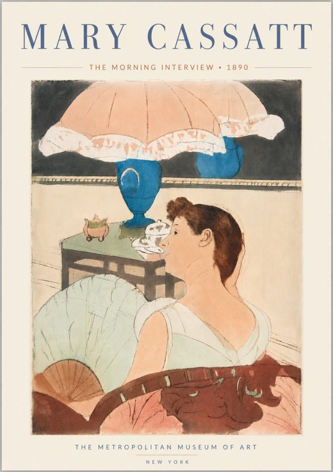 Mary Cassatt The Morning Interview No6 - Affiche