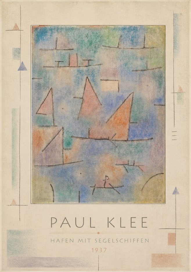Paul Klee Hafen Mit Segelschiffen No3 - Affiche
