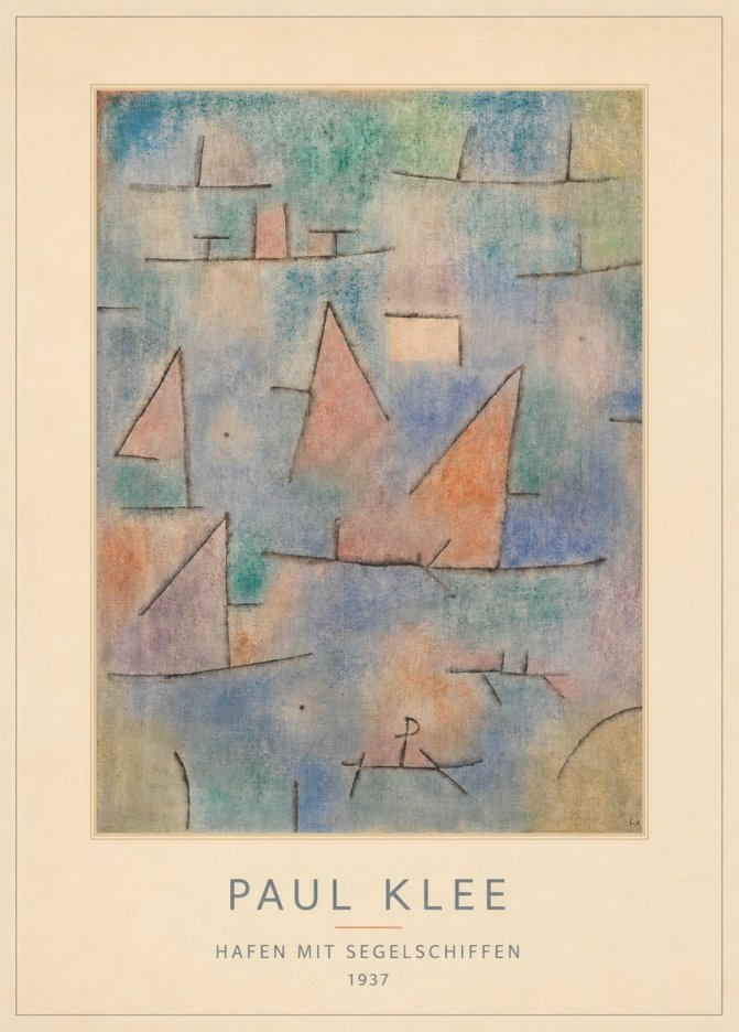 Paul Klee Hafen Mit Segelschiffen No4 - Affiche