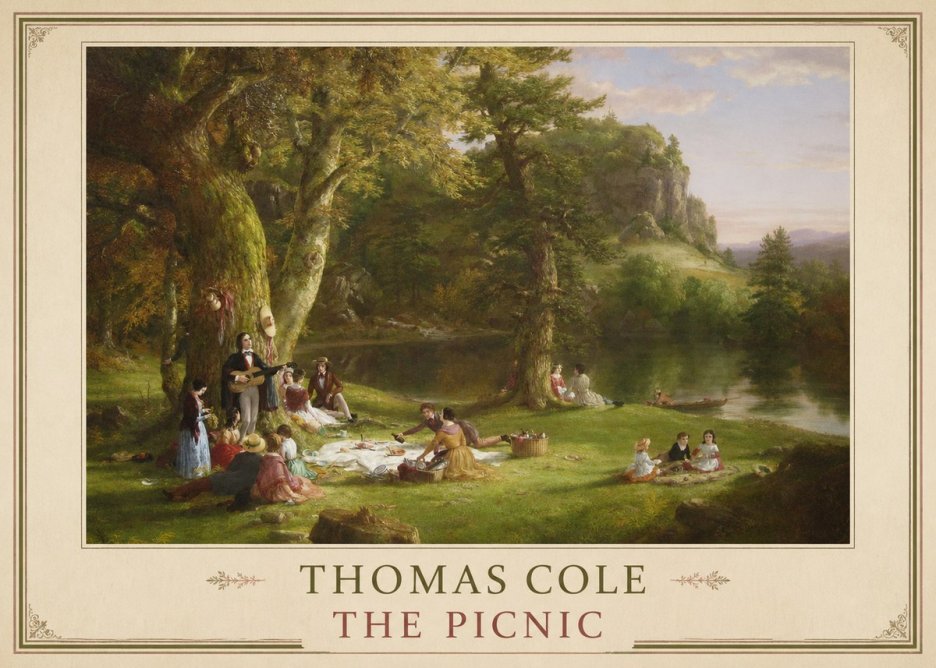 Thomas Cole The Picnic No2 - Affiche