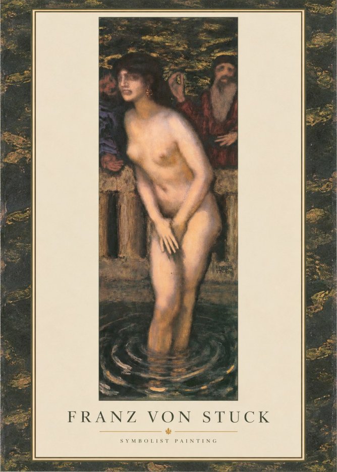 Franz von Stuck Susanna No1 - Affiche