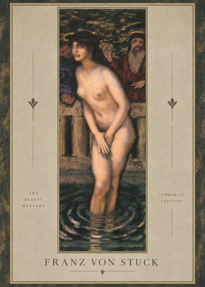 Franz von Stuck Susanna No3 - Affiche