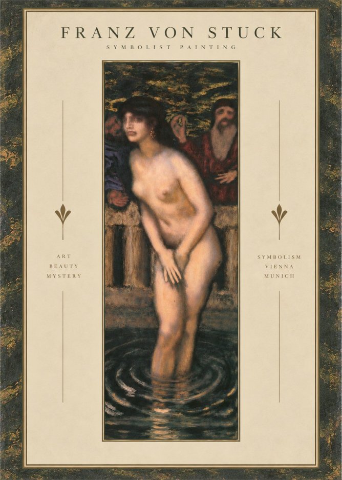 Franz von Stuck Susanna No4 - Affiche