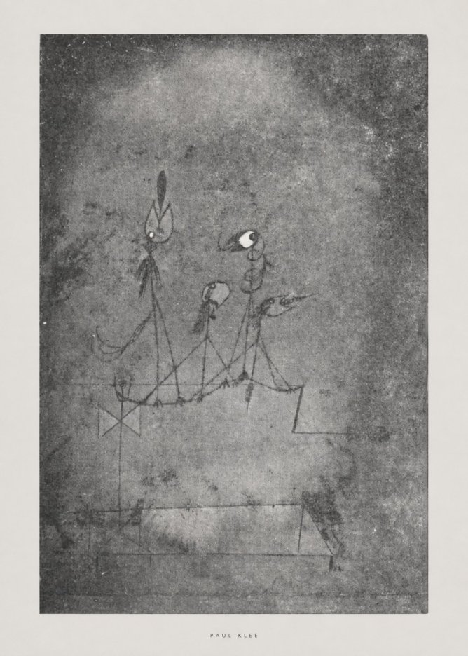 Paul Klee Group of Figures No6 - Affiche