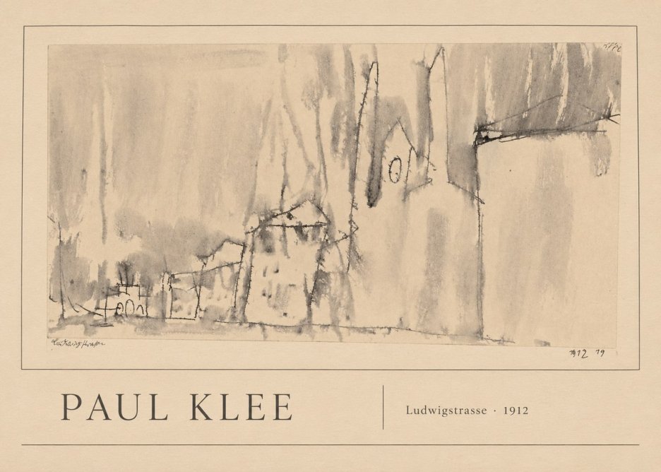 Paul Klee Ludwigstrasse No1 - Affiche