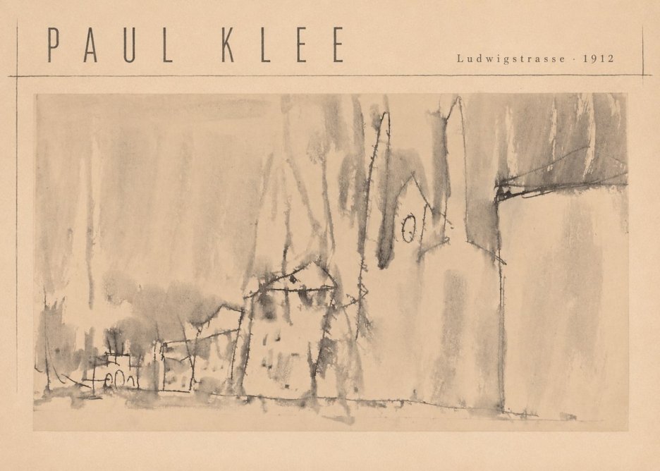 Paul Klee Ludwigstrasse No4 - Affiche