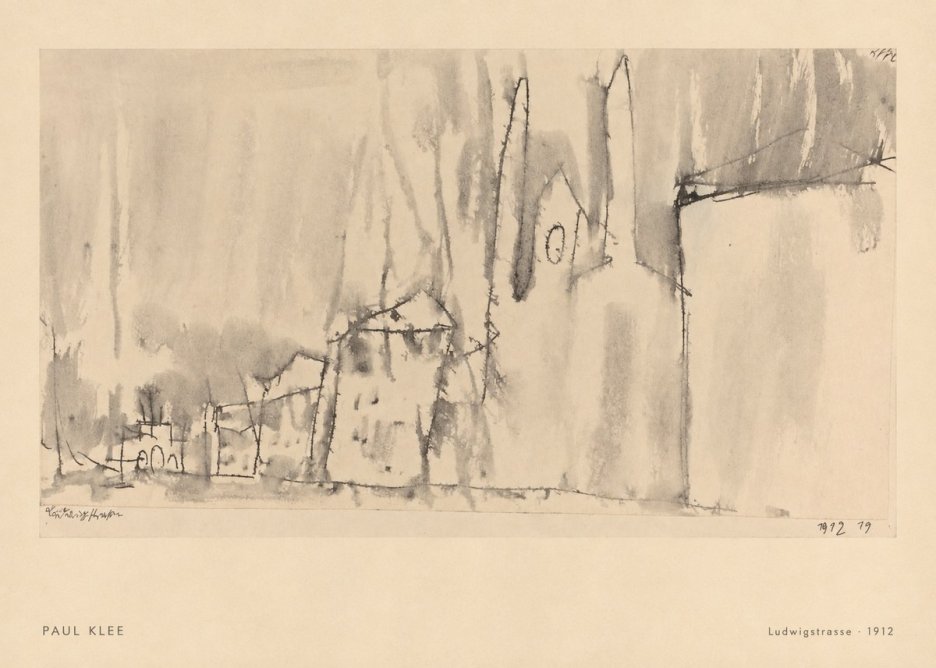 Paul Klee Ludwigstrasse No6 - Affiche