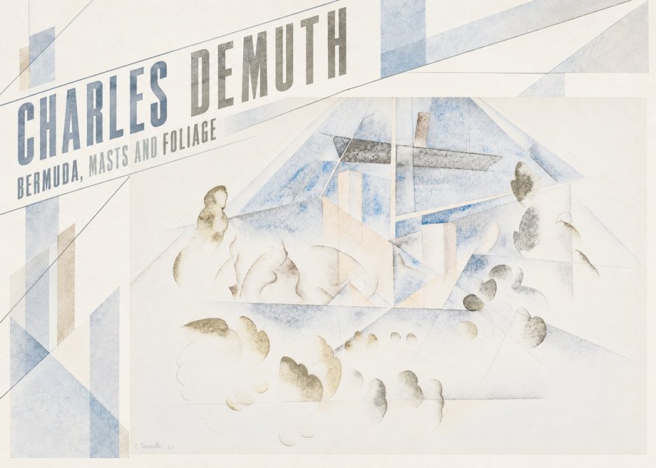 Charles Demuth Bermuda, Masts and Foliage No5 - Affiche