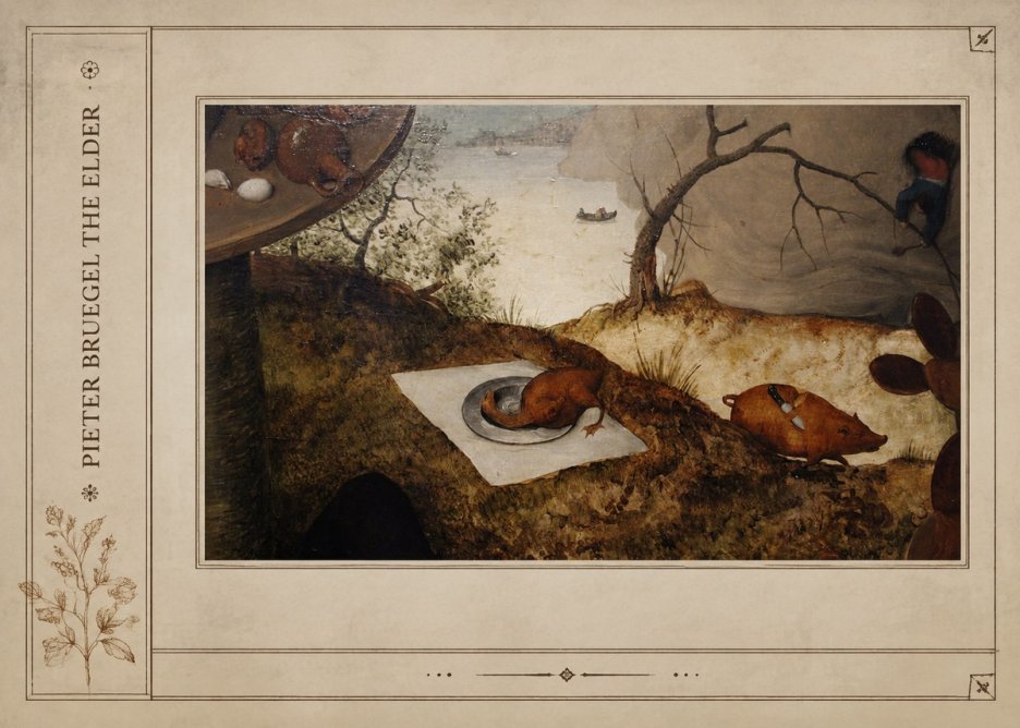 Pieter Bruegel The Pig Is Stabbed No2 - Affiche