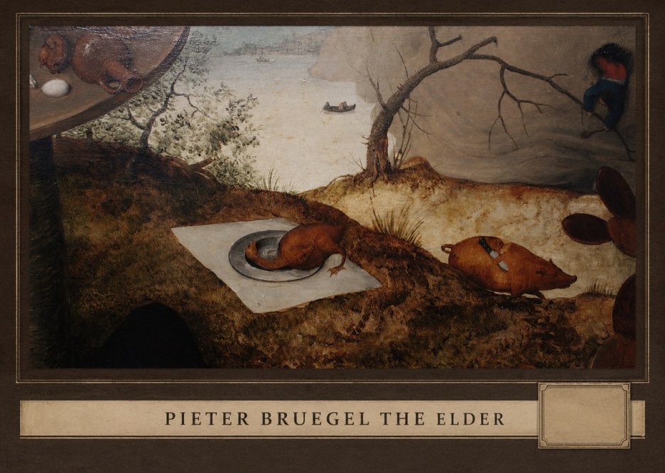 Pieter Bruegel The Pig Is Stabbed No3 - Affiche