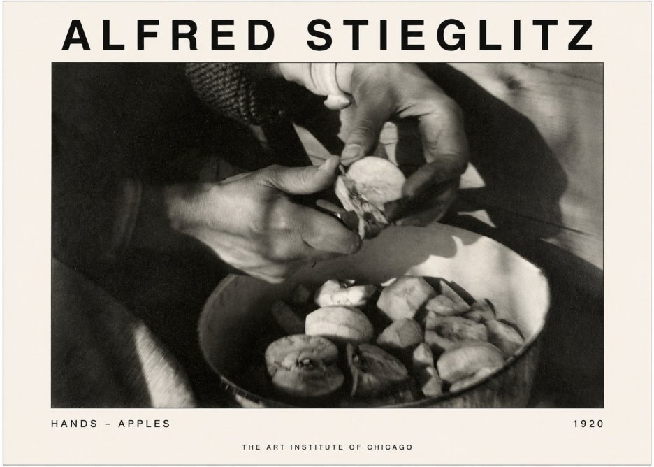 Alfred Stieglitz Hands - Apples No1 - Affiche
