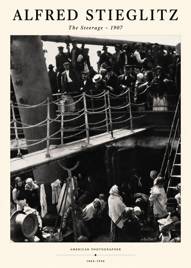 Alfred Stieglitz The Steerage – 1907 No1 - Affiche