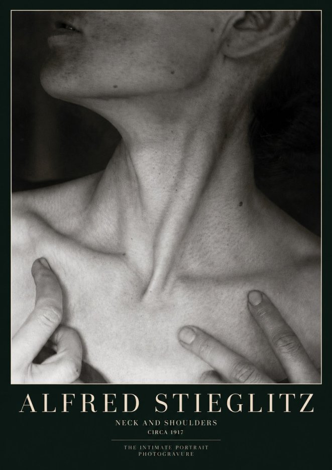 Alfred Stieglitz Neck and Shoulders No3 - Affiche