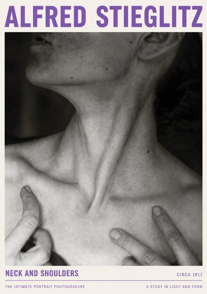 Alfred Stieglitz Neck and Shoulders No4 - Affiche