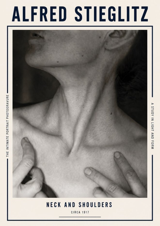 Alfred Stieglitz Neck and Shoulders No5 - Affiche