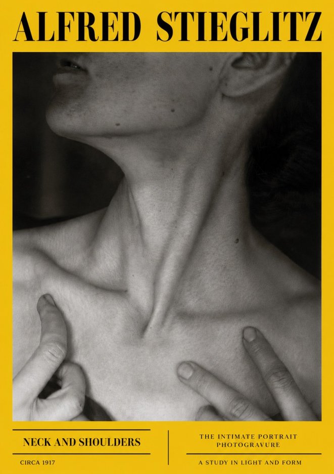Alfred Stieglitz Neck and Shoulders No6 - Affiche
