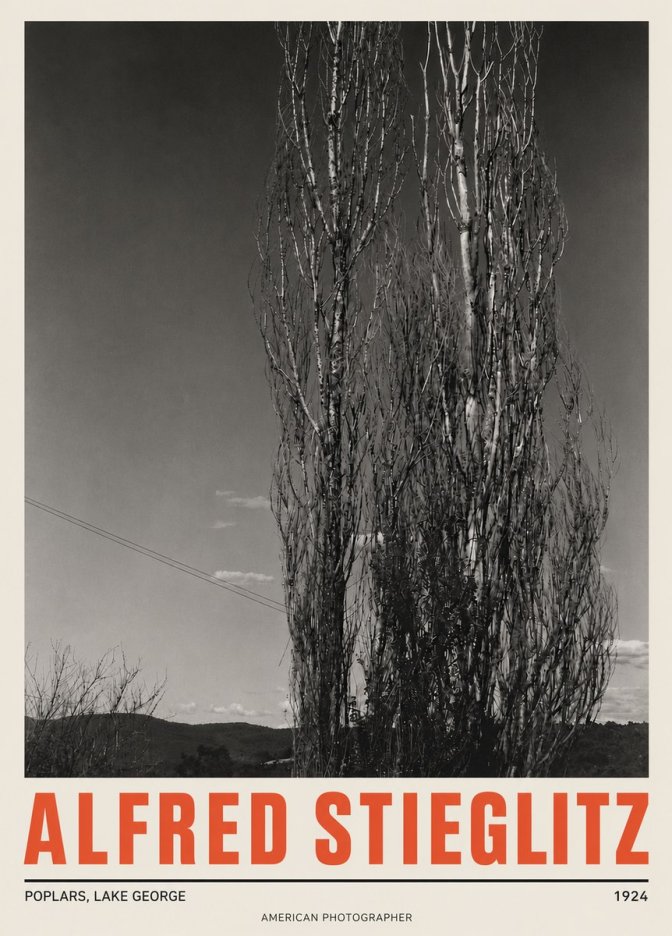 Alfred Stieglitz Trees - Lake George, 1921 No5 - Affiche
