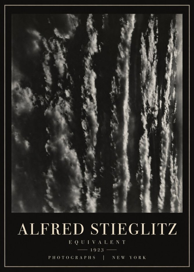 Alfred Stieglitz Equivalent I No6 - Affiche