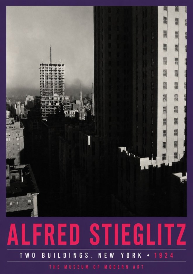 Alfred Stieglitz Two Buildings, New York No5 - Affiche