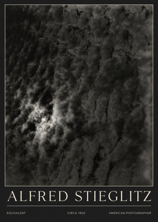 Alfred Stieglitz Equivalent II No5 - Affiche