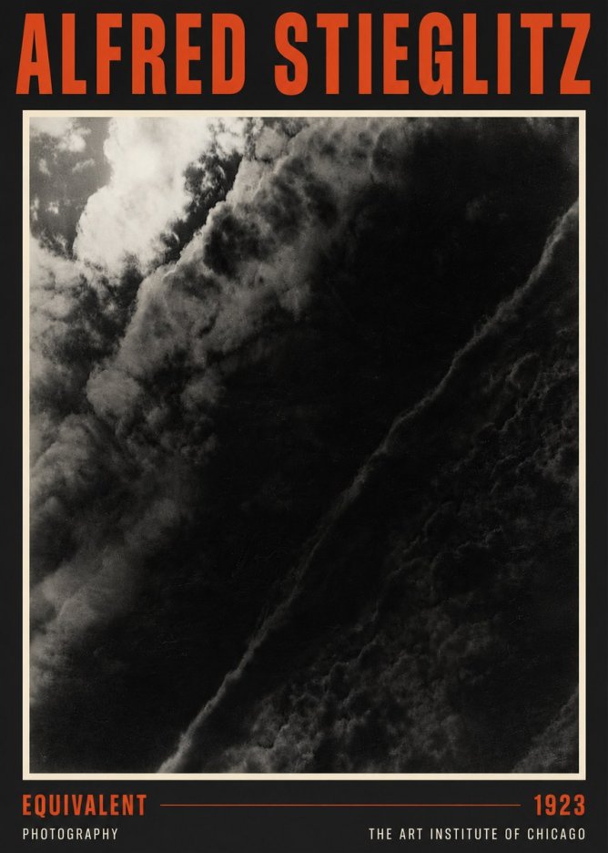 Alfred Stieglitz Equivalent III No4 - Affiche
