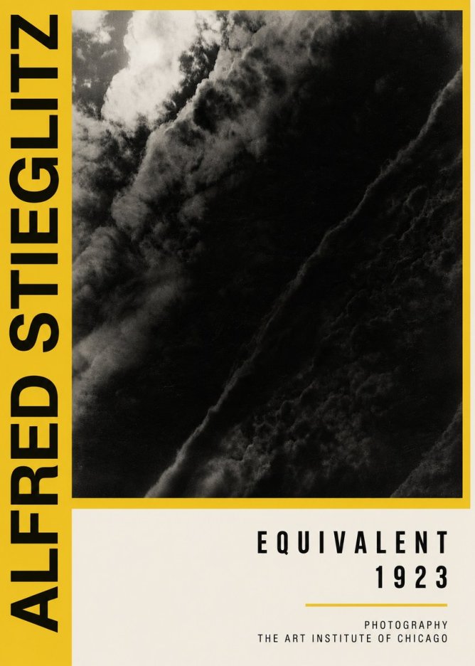 Alfred Stieglitz Equivalent III No5 - Affiche