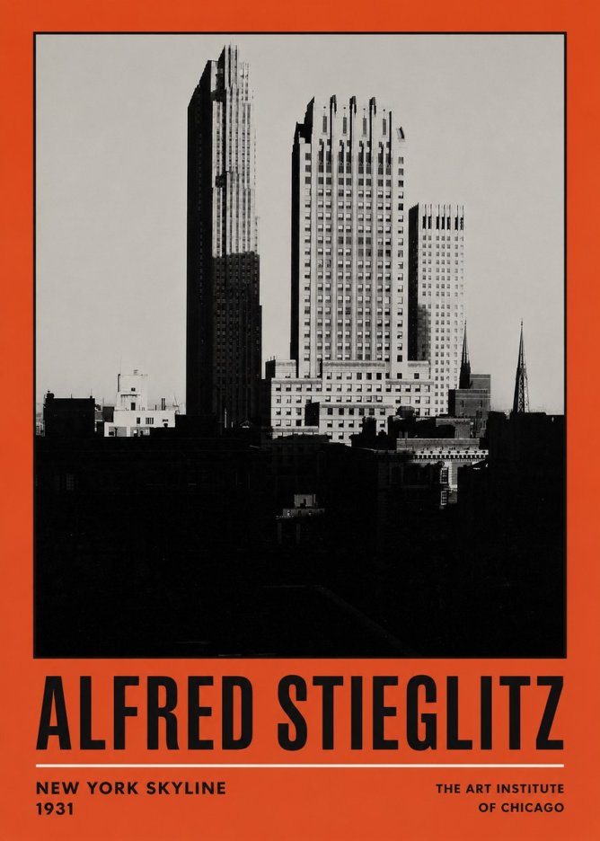 Alfred Stieglitz New York Skyline No2 - Affiche
