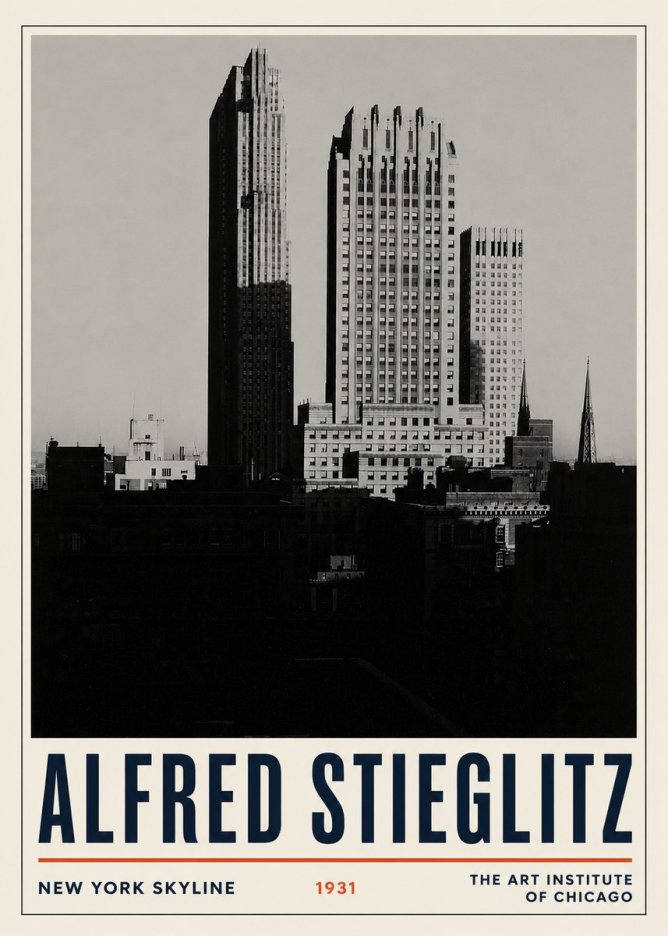 Alfred Stieglitz New York Skyline No3 - Affiche