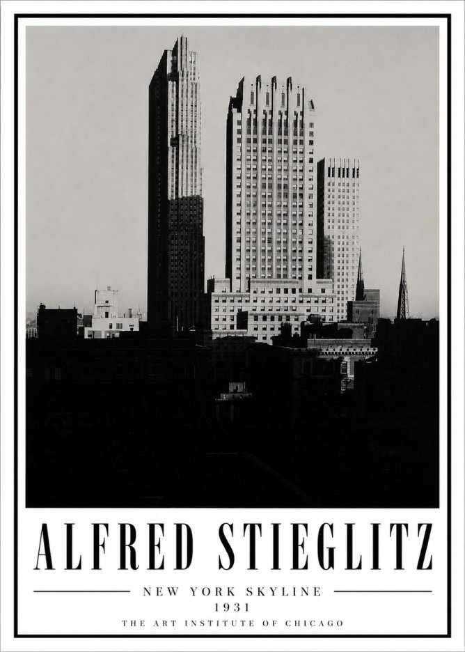 Alfred Stieglitz New York Skyline No5 - Affiche