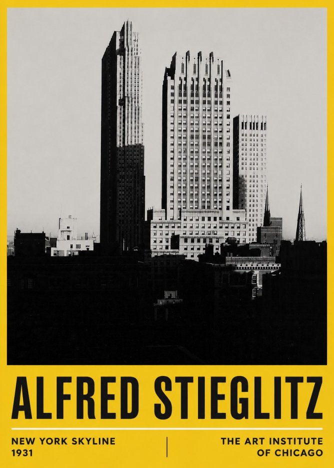 Alfred Stieglitz New York Skyline No6 - Affiche
