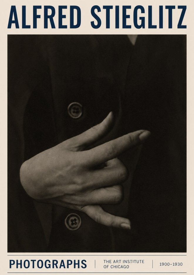 Alfred Stieglitz Hands No3 - Affiche
