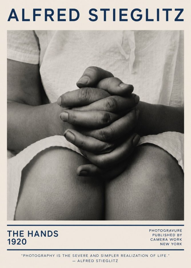 Alfred Stieglitz The Hands No5 - Affiche