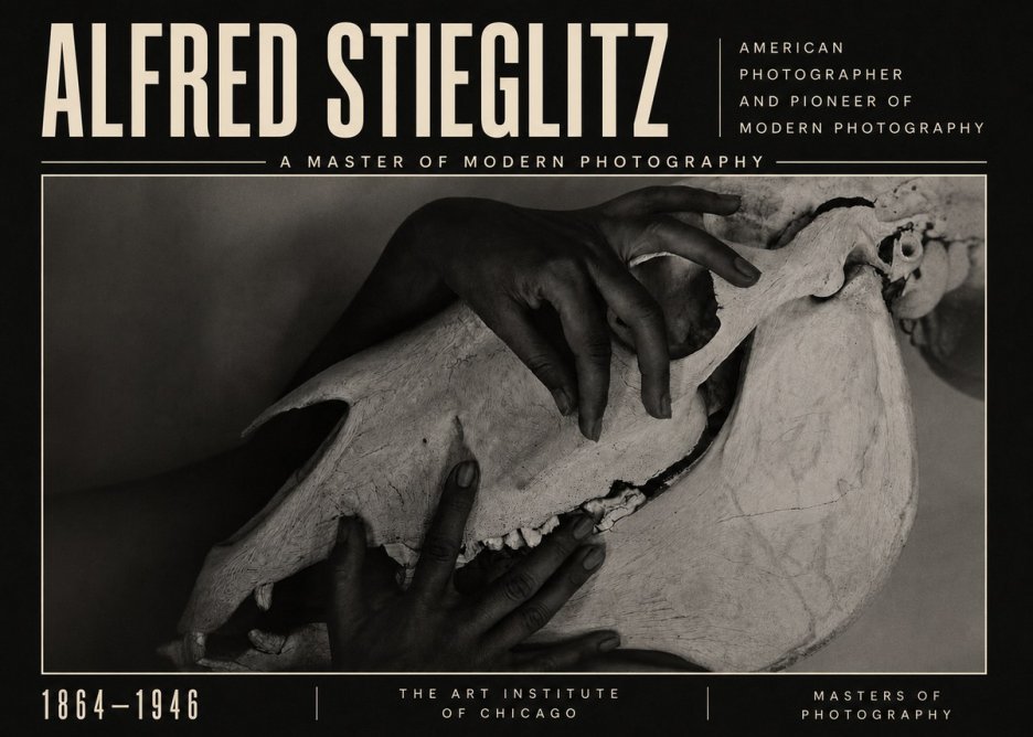 Alfred Stieglitz Georgia O'keeffe - Hands and Skull No5 - Affiche