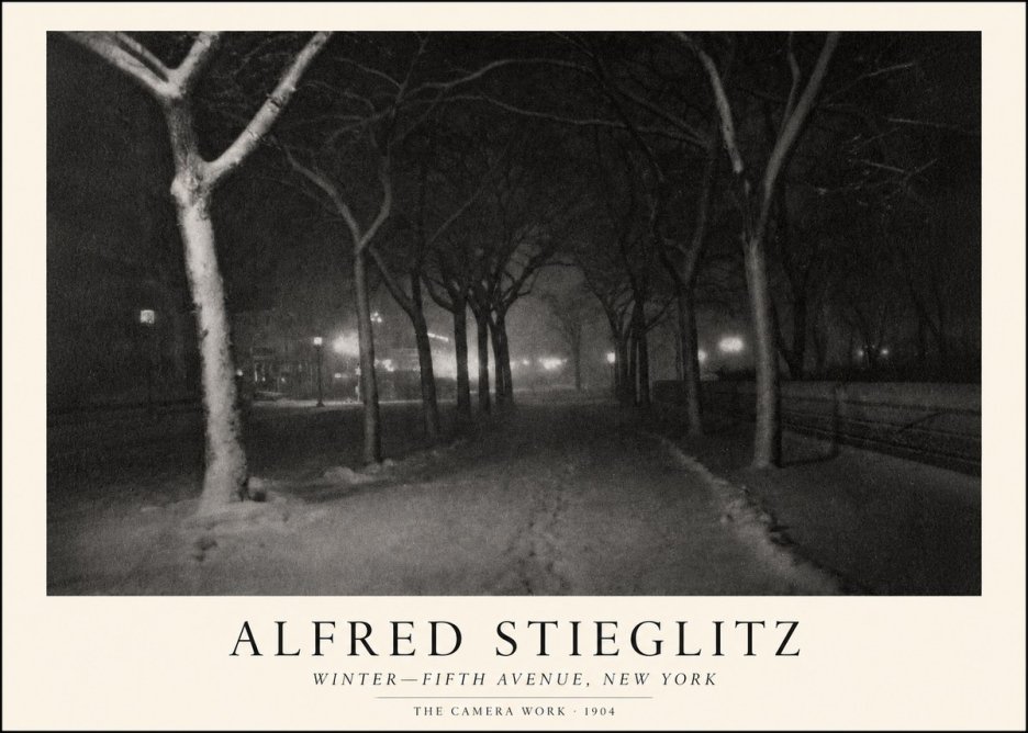 Alfred Stieglitz Winter—fifth Avenue, New York No1 - Affiche