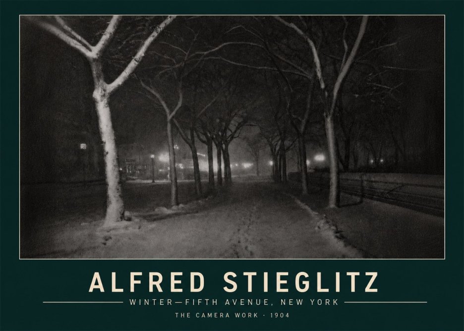 Alfred Stieglitz Winter—fifth Avenue, New York No3 - Affiche
